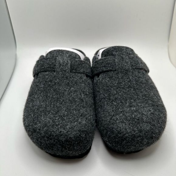 CUSHIONAIRE Womens Clog 7.5 GRAY WOOL - Picture 2 of 7